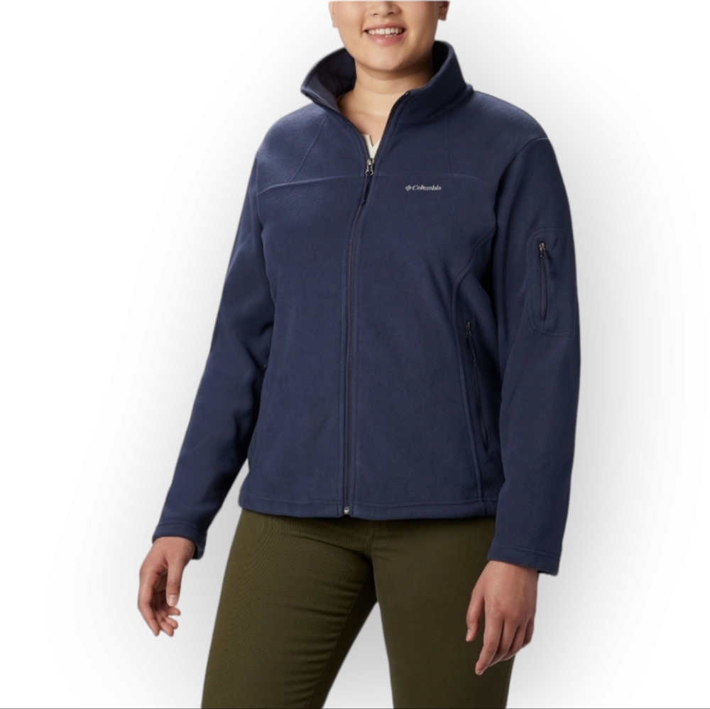 Columbia Navy Blue Track II Fleece Jacket Size XL